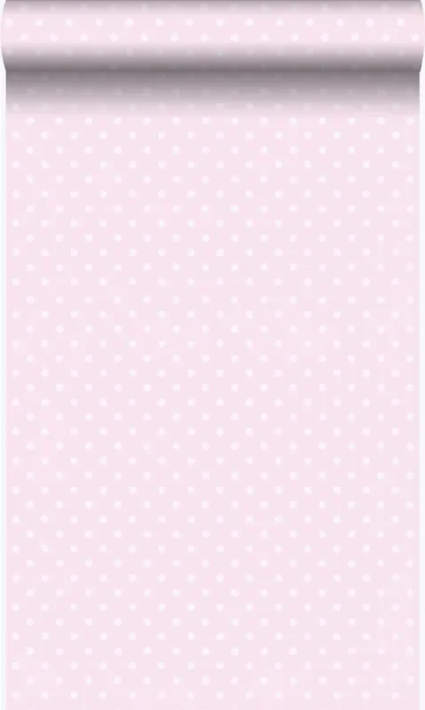 papel pintado puntos lunares rosa brillante de Origin Wallcoverings – 346818