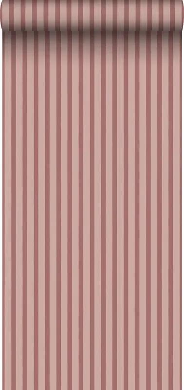 papel pintado rayado rosa terracota de Sanders & Sanders – 935398