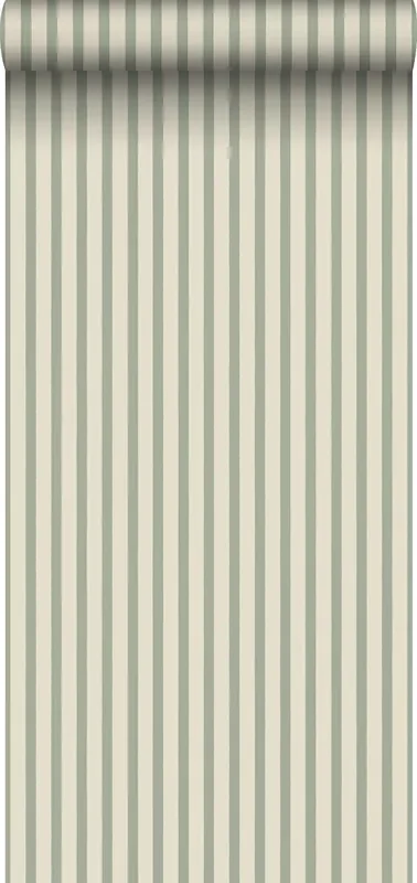 papel pintado rayado verde de Sanders & Sanders – 935403