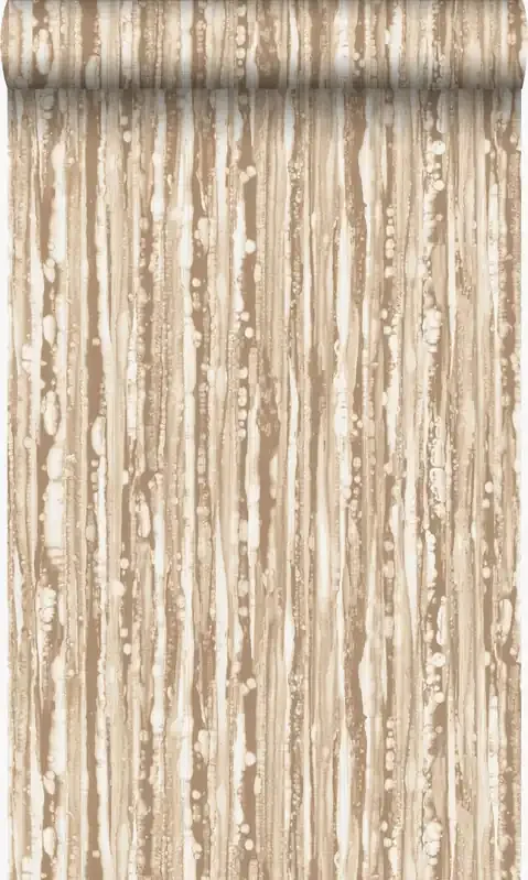 papel pintado rayas bronce brillante de Origin Wallcoverings – 347217