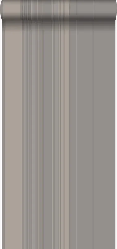 papel pintado rayas gris pardo y bronce brillante de Origin Wallcoverings – 346226