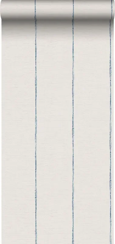 papel pintado rayas pintadas azul y blanco de Sanders & Sanders – 640766