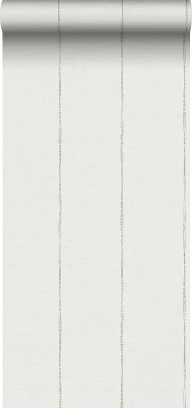 papel pintado rayas pintadas beige y blanco de Sanders & Sanders – 640762