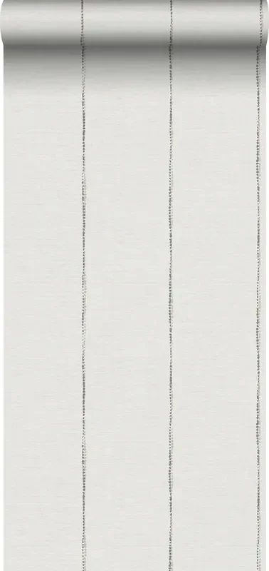 papel pintado rayas pintadas gris oscuro y blanco de Sanders & Sanders – 640765