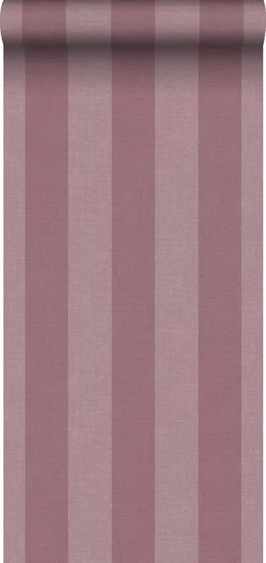 papel pintado rayas rojo burdeos intenso de Sanders & Sanders – 640420