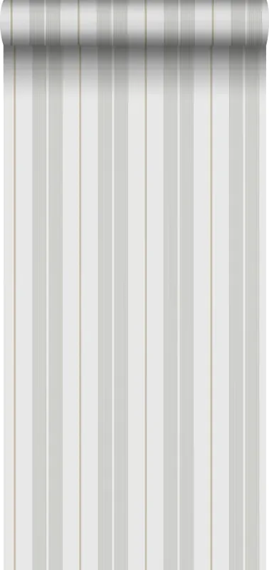 papel pintado rayas verde y gris de Sanders & Sanders – 640694