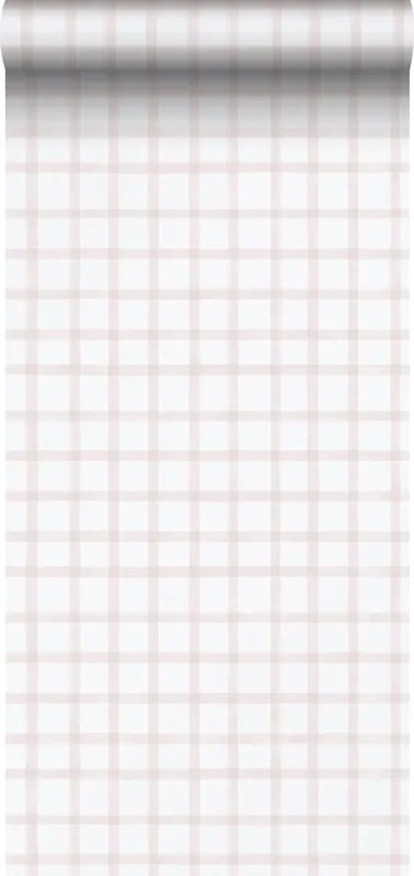 papel pintado rombo rosa claro y blanco de Sanders & Sanders – 640643