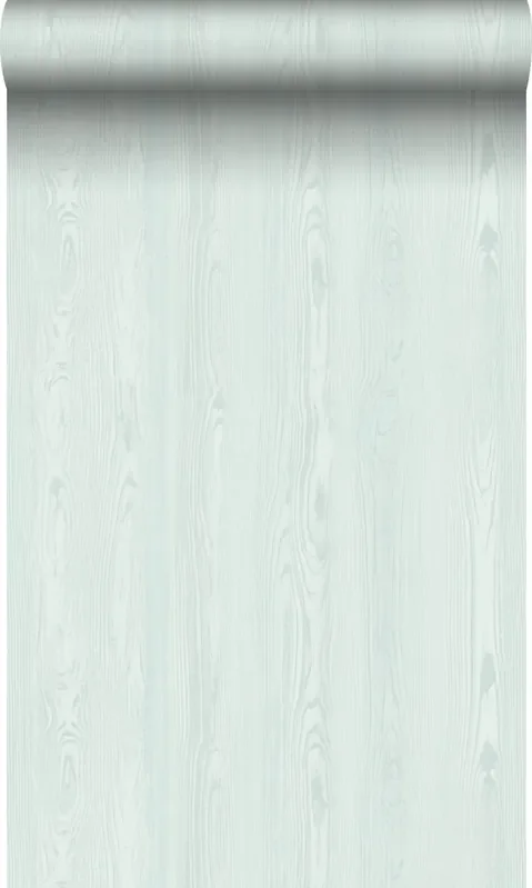 papel pintado tablas de madera fresca menta verde claro de Origin Wallcoverings – 347524