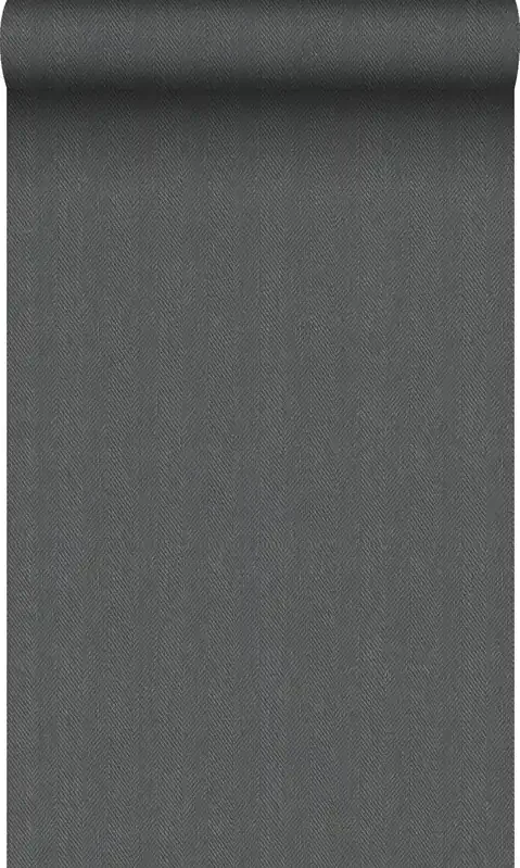 papel pintado tejido de espiga azul gris de Origin Wallcoverings – 347661
