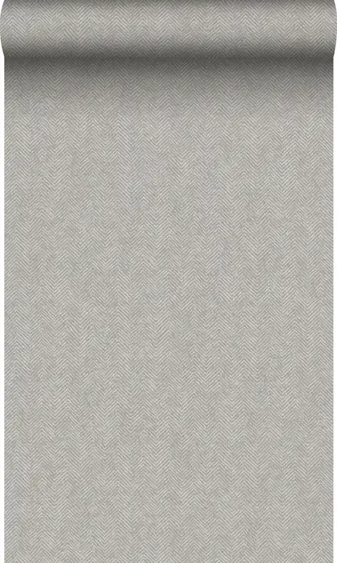 papel pintado tejido de espiga marrón topo claro de Origin Wallcoverings – 347666