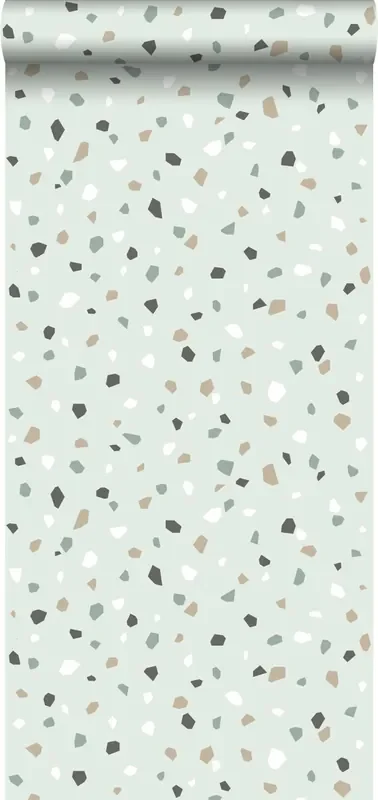 papel pintado terrazo menta verde de Walls4You – 935315