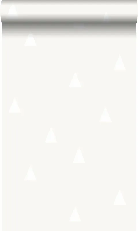 papel pintado triángulos gráficos gris cálido grisáceo brillante de Origin Wallcoverings – 347700