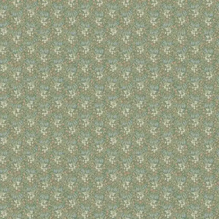 papel pintado vintage flores verde de Borastapeter – 660570
