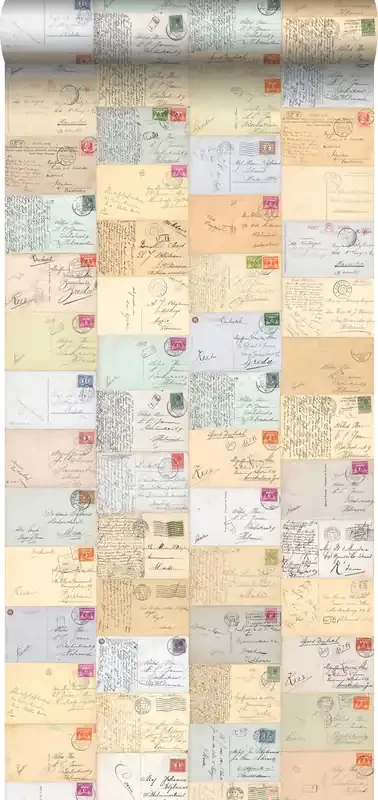 papel pintado XXL tarjetas postales multicolor de ESTAhome – 158105