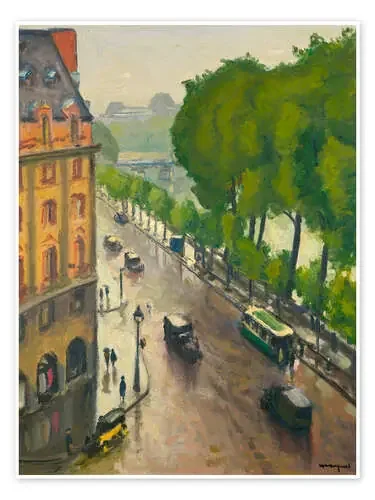 Paris in the Rain de Albert Marquet Nook Vintage Archive