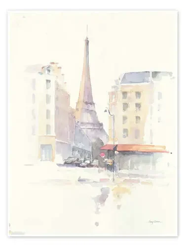 Paris por la mañana de Avery Tillmon Wild Apple Graphics