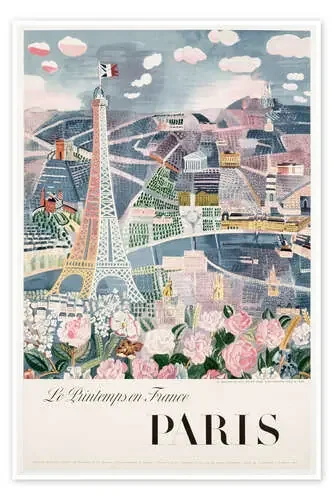 Paris, Spring in France (French) de Raoul Dufy Bridgeman Images