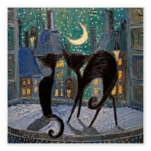 Parisian City Cats at the Window de Justyna Kopania