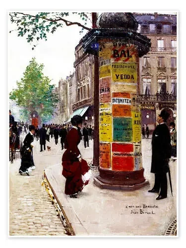 Parisian kiosk de Jean Beraud Master Collection