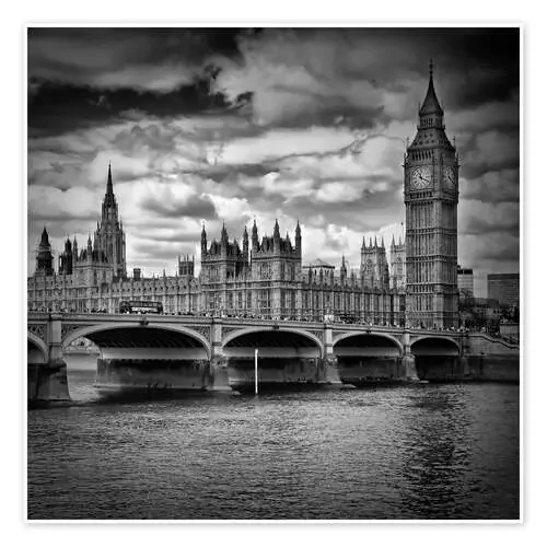 Parlamento y puente de Westminster en Londres de Melanie Viola