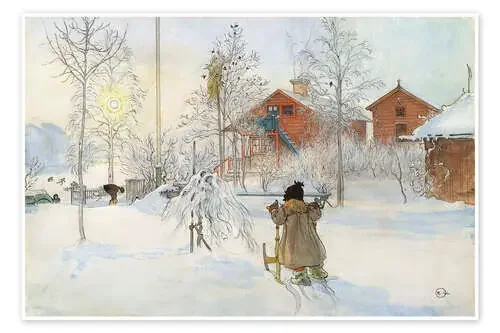 Patio y lavadero de Carl Larsson Bridgeman Images