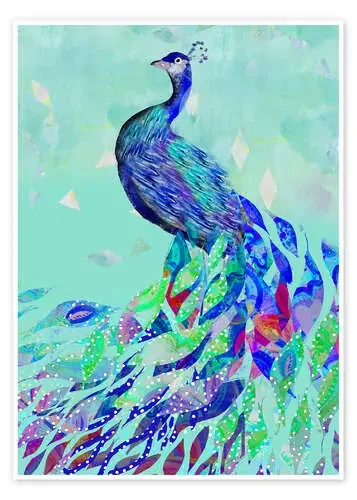 Peacock Collage de GreenNest
