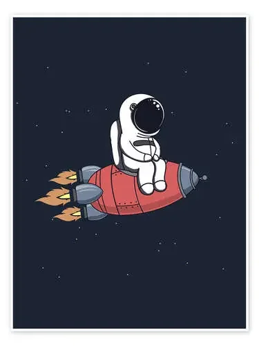 Pequeño astronauta con cohete de Kidz Collection Editors Choice