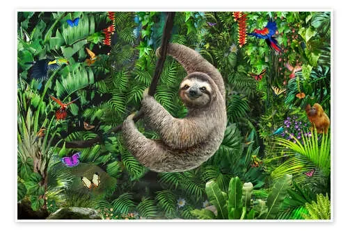Perezoso en la jungla de Adrian Chesterman MGL Licensing