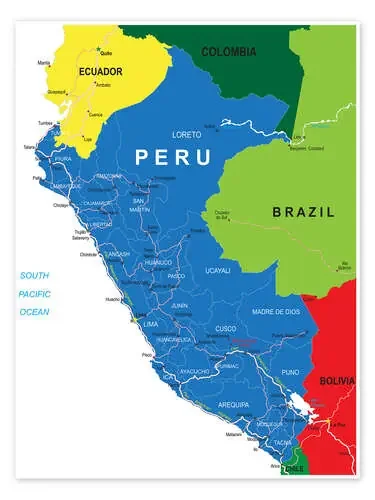 Peru – Political Map Editors Choice