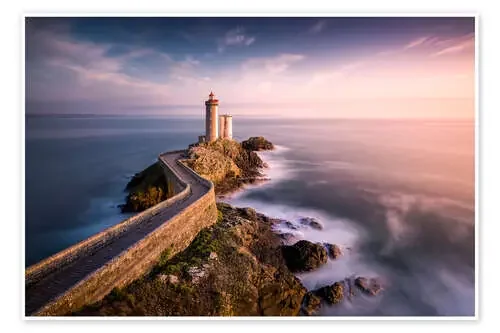 Phare du Petit Minou in sunlight (France / Brittany) de Kristian Goretzki