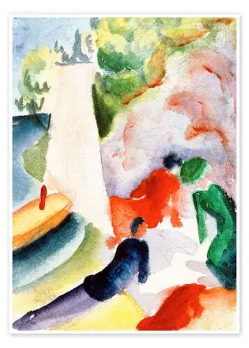 Picnic en la playa de August Macke akg-images