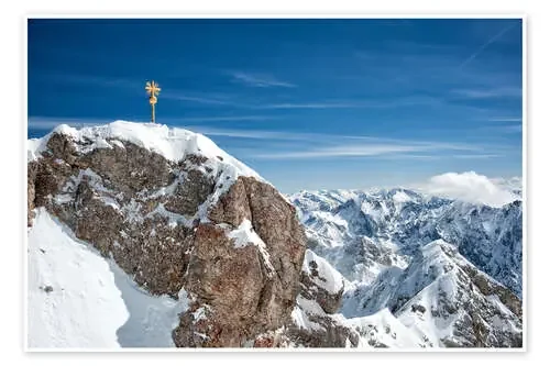 Pico nevado del Zugspitze de Sheila Haddad Danita Delimont