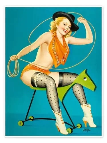 Pin Up – Roping the Horse de Peter Driben Master Collection