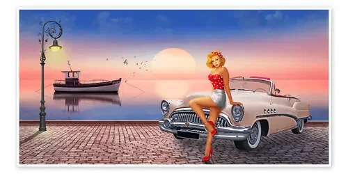 Pin-up girl Waiting for the sweetheart de Monika Jüngling