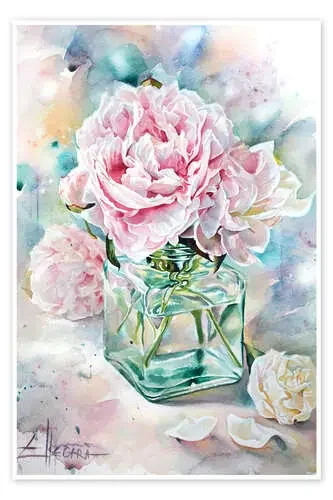 Pink Peonies de EllectraArt