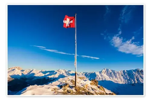 Piz Martegnas summit in Grisons de Dieterich Fotografie