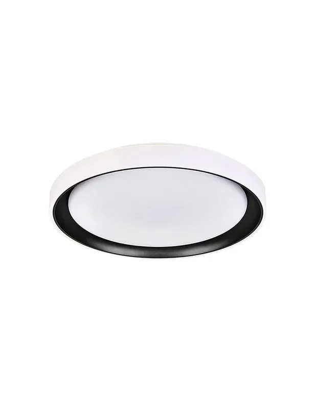 Plafón de Techo Led Aro Blanco Interior Negro