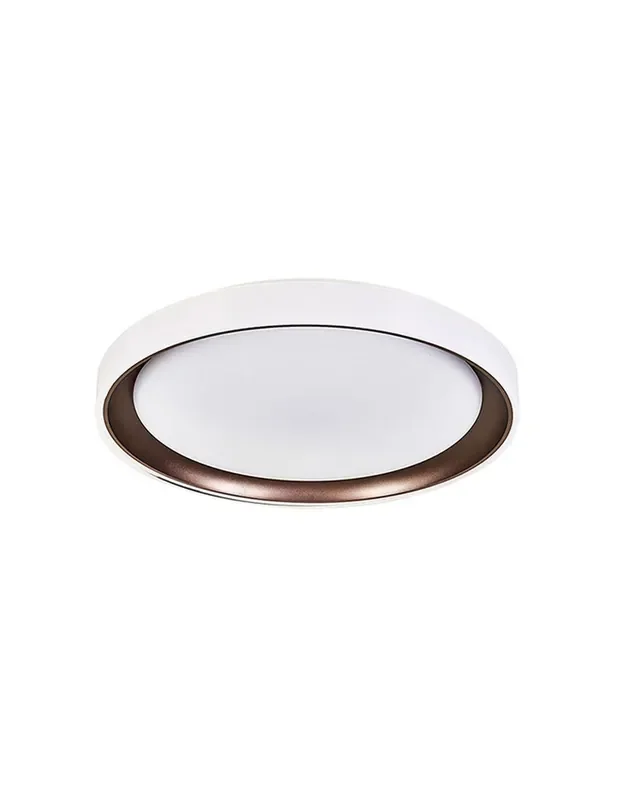Plafón de Techo Led Blanco Aro Interior Marrón 48 y 72W