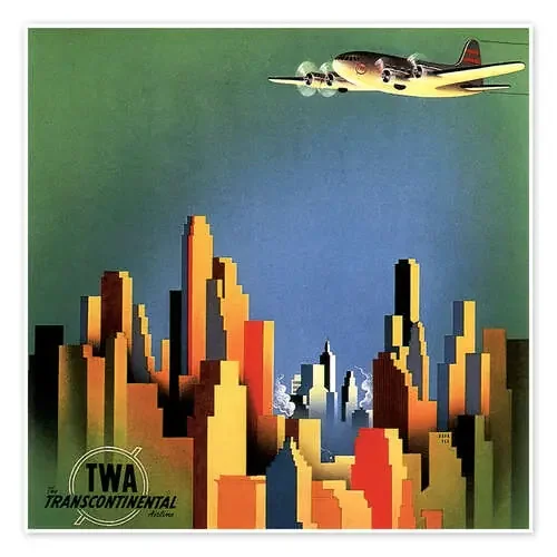 Plane over the city Master Collection
