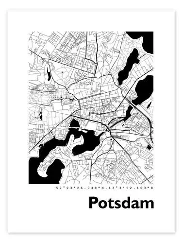 Plano de la ciudad de Potsdam de 44spaces