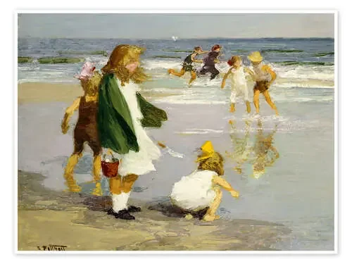 Play in the Surf de Edward Henry Potthast Bridgeman Images