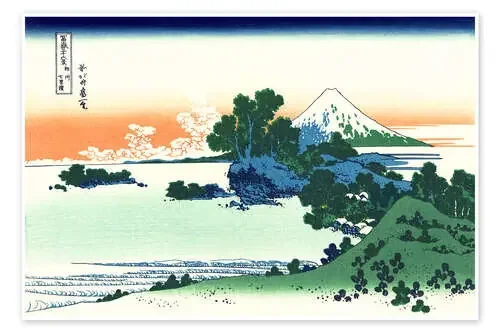 Playa de Shichiri en la provincia de Sagami de Katsushika Hokusai Master Collection