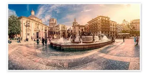Plaza de la Virgen, Valencia de Stefan Becker