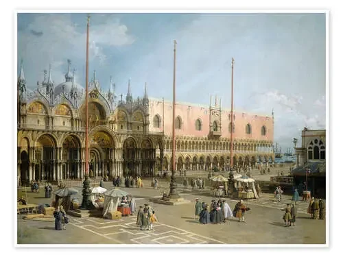 Plaza de San Marcos en Venecia de Antonio Canaletto Master Collection