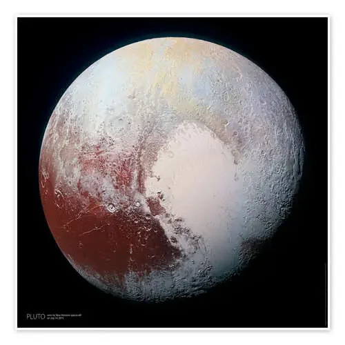 Plutón, fotografiado por la nave espacial New Horizons de Sascha Kilmer