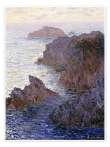 Point de Rochers, Port-Goulphar de Claude Monet Bridgeman Images
