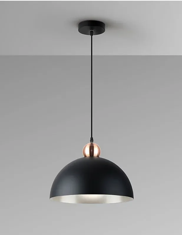 Polo Lámpara 1 Luz Negro Cobre Schuller