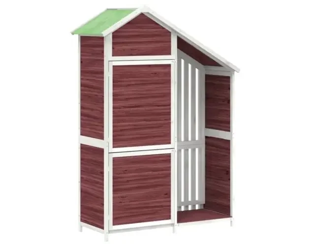 Popolare vidaXL cobertizo herramientas jardín madera pino moca 120×53,5×170 cm | Brico Depôt