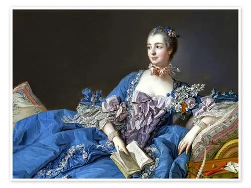Portrait of Madame de Pompadour de François Boucher Master Collection