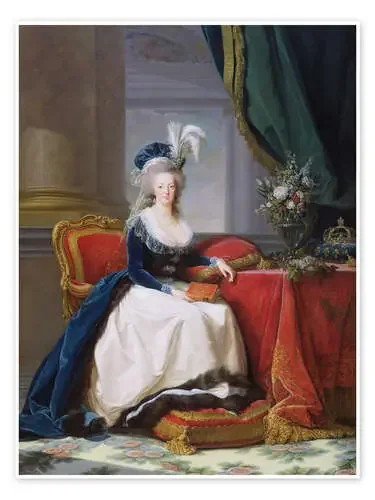 Portrait of Marie Antoinette, Queen of France de Elisabeth Louise Vigee-Lebrun Bridgeman Images